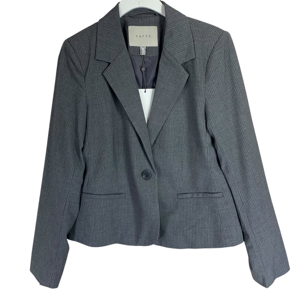 NWT Kaffe Blazer 'Ellie' in Mottled Grey Women's Charcoal Blazer size38 - Picture 3 of 14